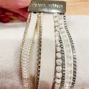 Victoria Emerson boho cuff size large, silver ends